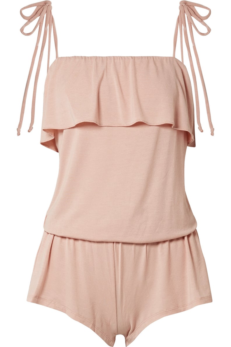 Eberjey Ivy Ruffled Stretch-Modal Jersey Playsuit