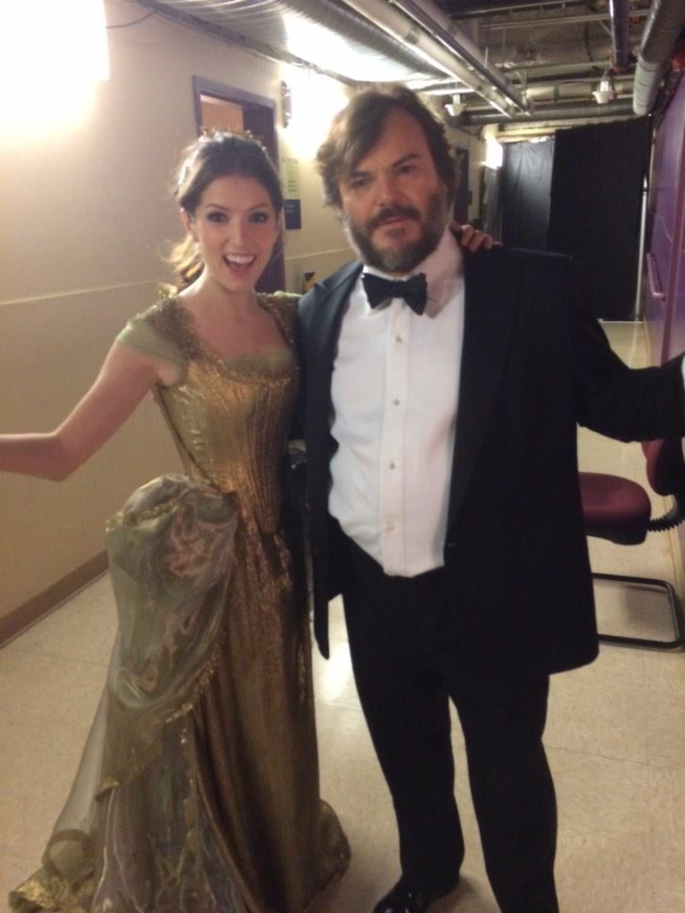 Anna Kendrick posed with Jack Black backstage, writing, "We did it!!!! Now it's time for some brown liquor!"