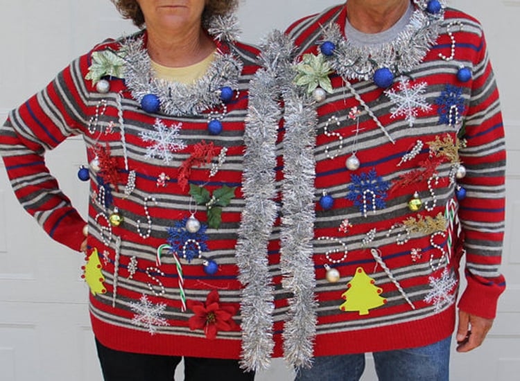 Tacky Ugly Twins Couple Sweater