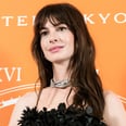 Anne Hathaway Pairs a Rosette Micro Minidress With Platform Heels