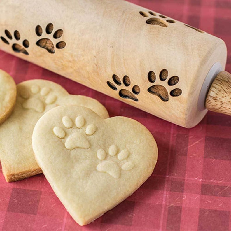 Cat Paw Print Wooden Rolling Pin