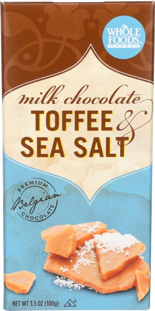 Milk Chocolate Bar Toffee & Sea Salt Best Whole Foods Foods on Amazon
