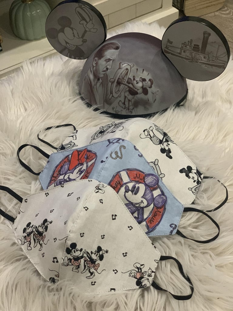 Mickey and Minnie Steamboat Willie Disney Face Masks