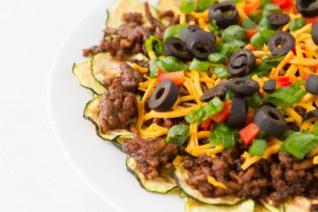 Low Carb Zucchini Nachos