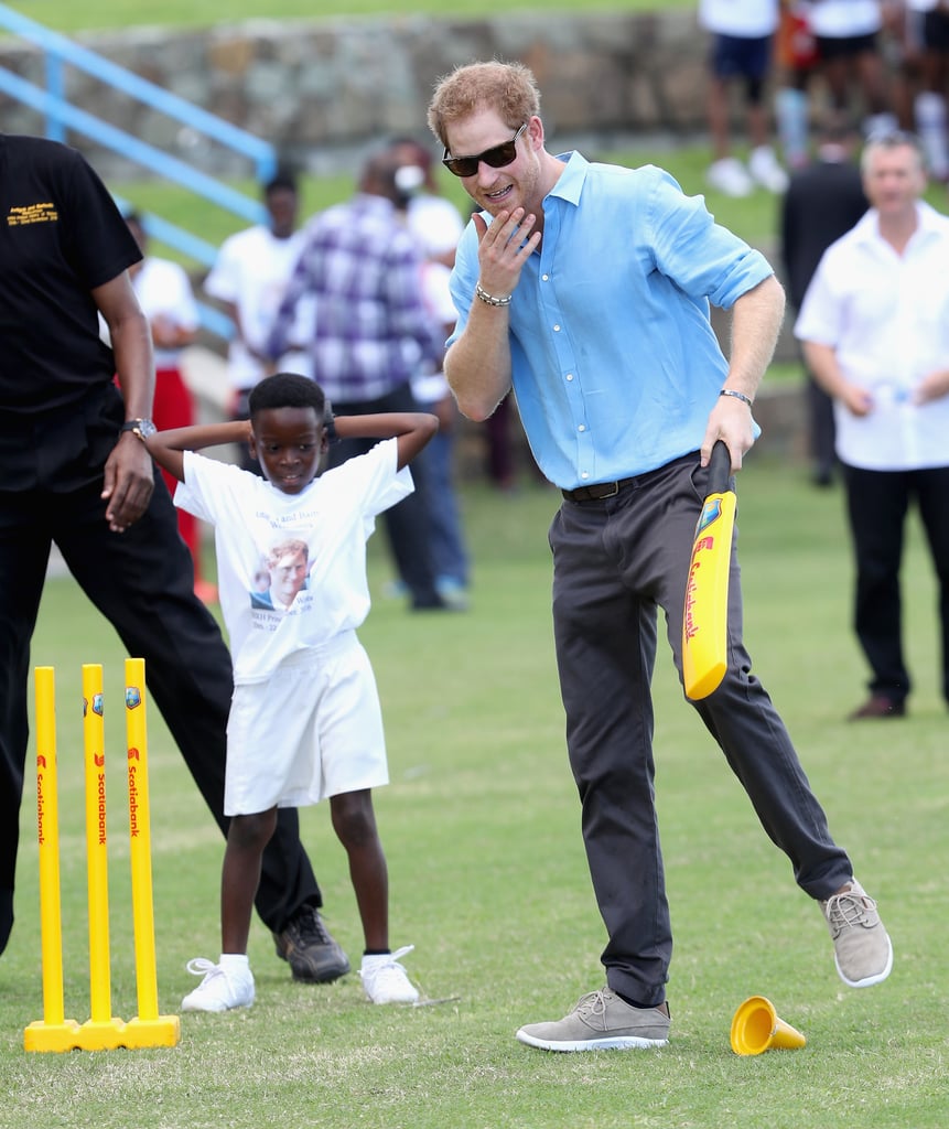 Prince Harry Dancing With Kids in the Caribbean 2016
