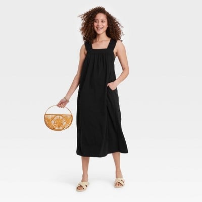 Low-Maintenance Elegance:A New Day Ruffle Sleeveless Dress