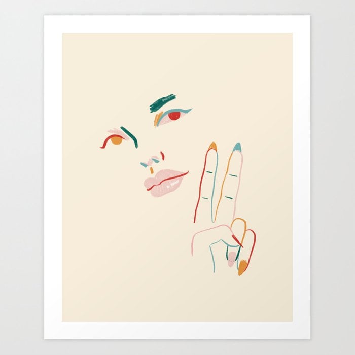 Society 6 Peace Art Print by sbllrn