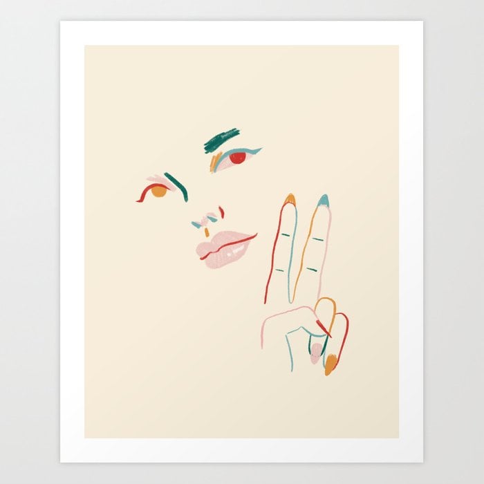 Society6 Peace Art Print by Sabrena Khadija | The Best Home Products on