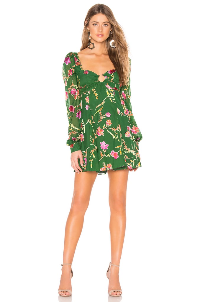 Lovers + Friends Marcella Mini Dress in Jade Floral