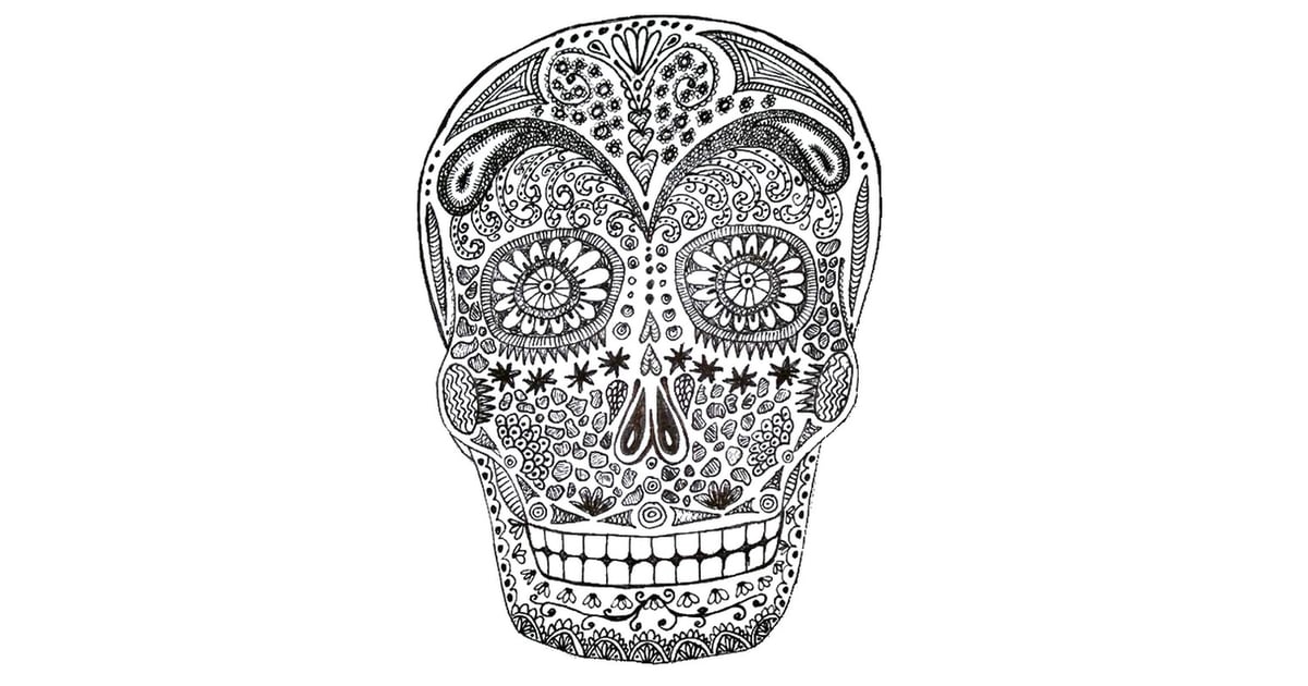 Skull Printable | Printable Halloween Coloring Pages For Adults ...