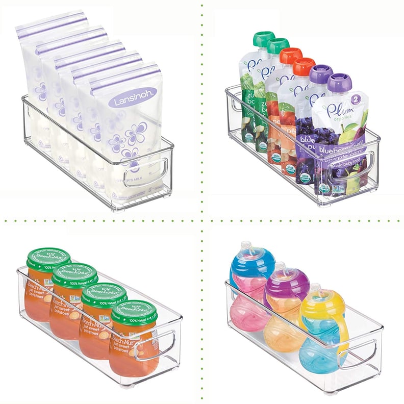 mDesign Baby Food Kitchen Refrigerator Cabinet or Pantry Storage Organizer Bin 
