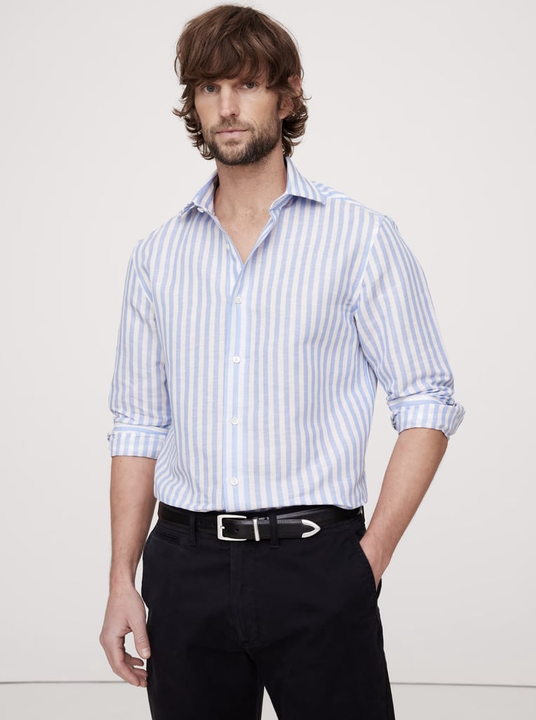 Banana Republic Slim-Fit Linen-Cotton Dress Shirt