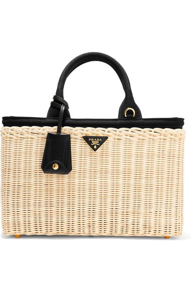 Prada bamboo basket bag sale