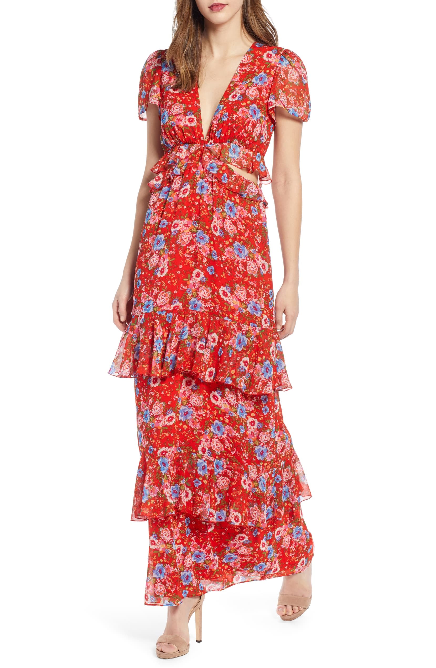Wayf floral maxi dress hotsell