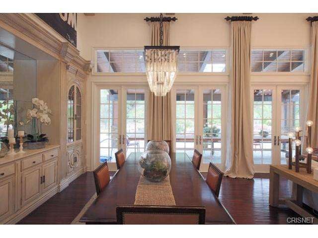 The formal dining room is the perfect place to host large Kardashian-Jenner family dinners.