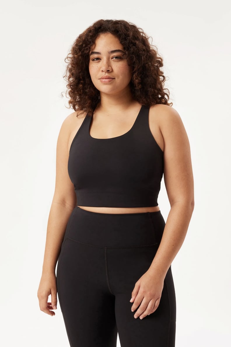 Longline Sports Bra Plus Size, Longline Strappy Sports Bra