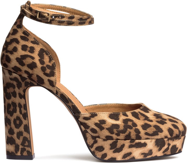 h&m leopard print shoes