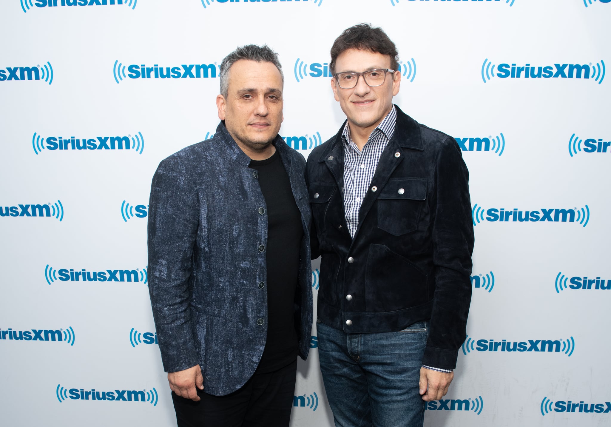 NEW YORK, NEW YORK - MAY 02: Joe Russo and Anthony Russo visit the SiriusXM Studios on May 02, 2019 in New York City. (Photo by Noam Galai/Getty Images)