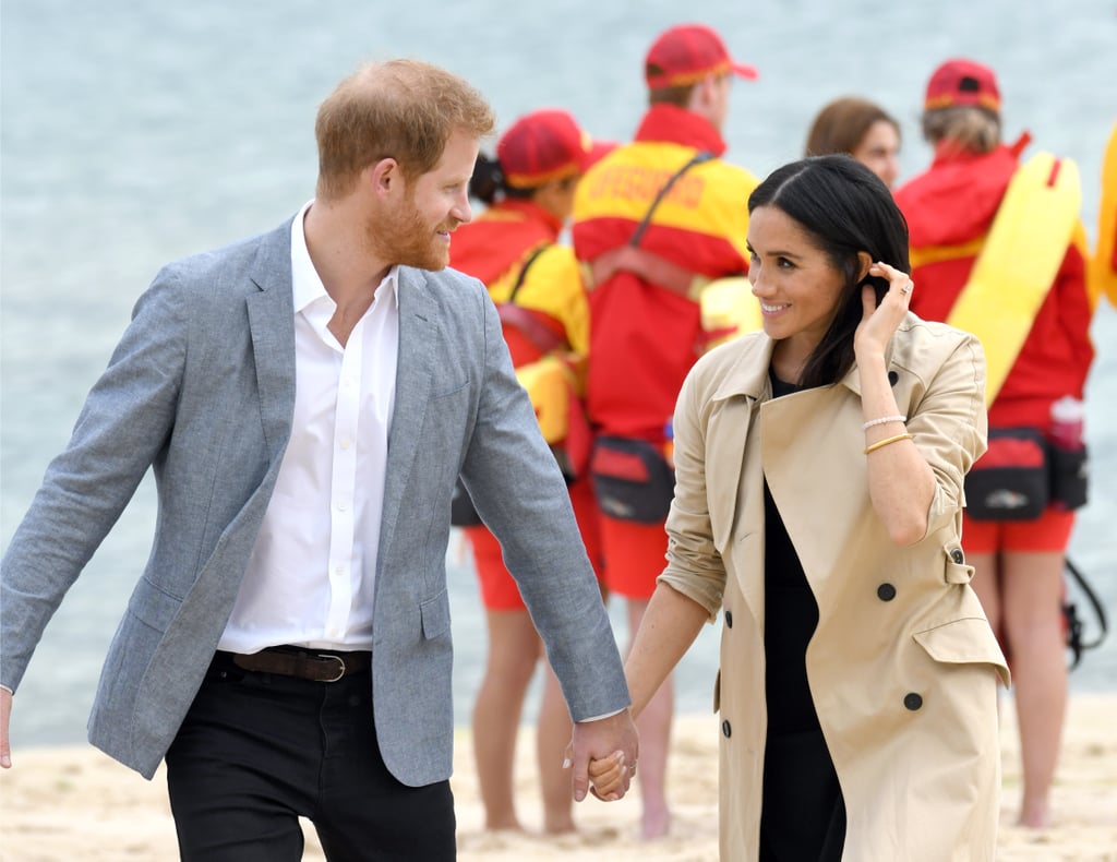 Meghan Markle Black Club Monaco Dress on the Beach 2018