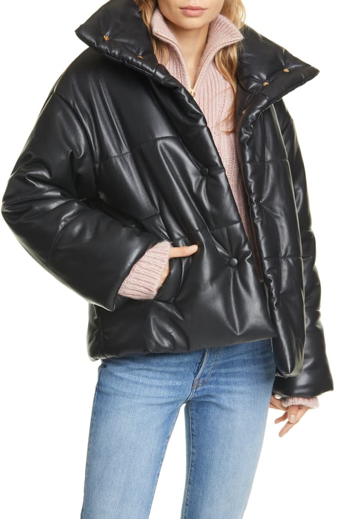 Nanushka Hide Vegan Leather Puffer Jacket