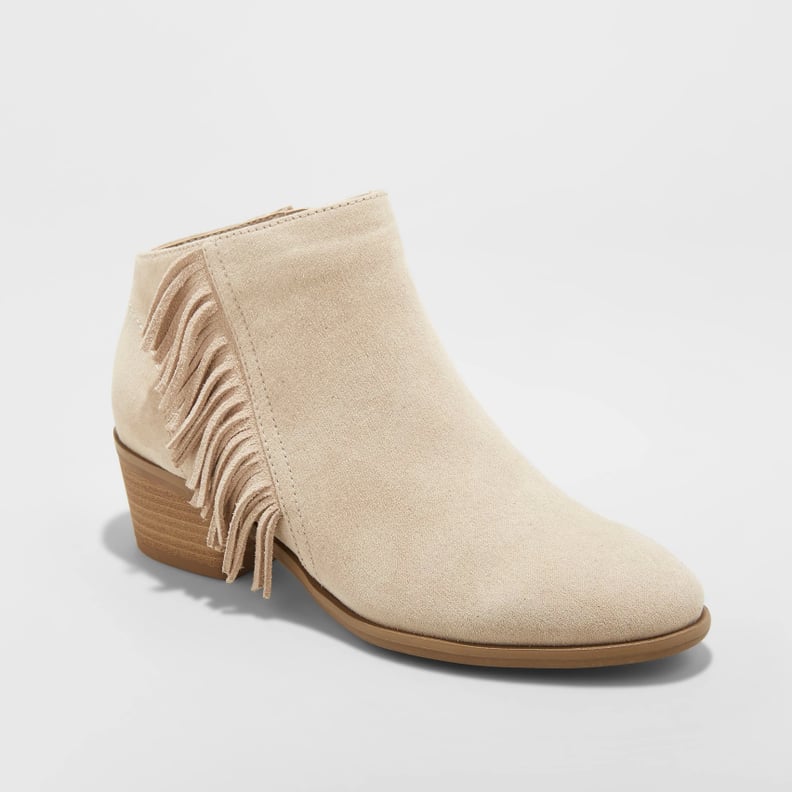 Universal Thread Women's Sonia Fringe Booties