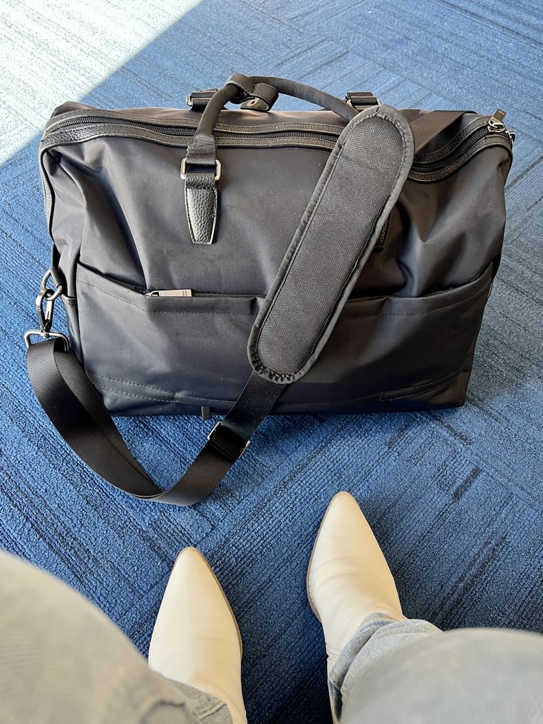 weekender bag open story