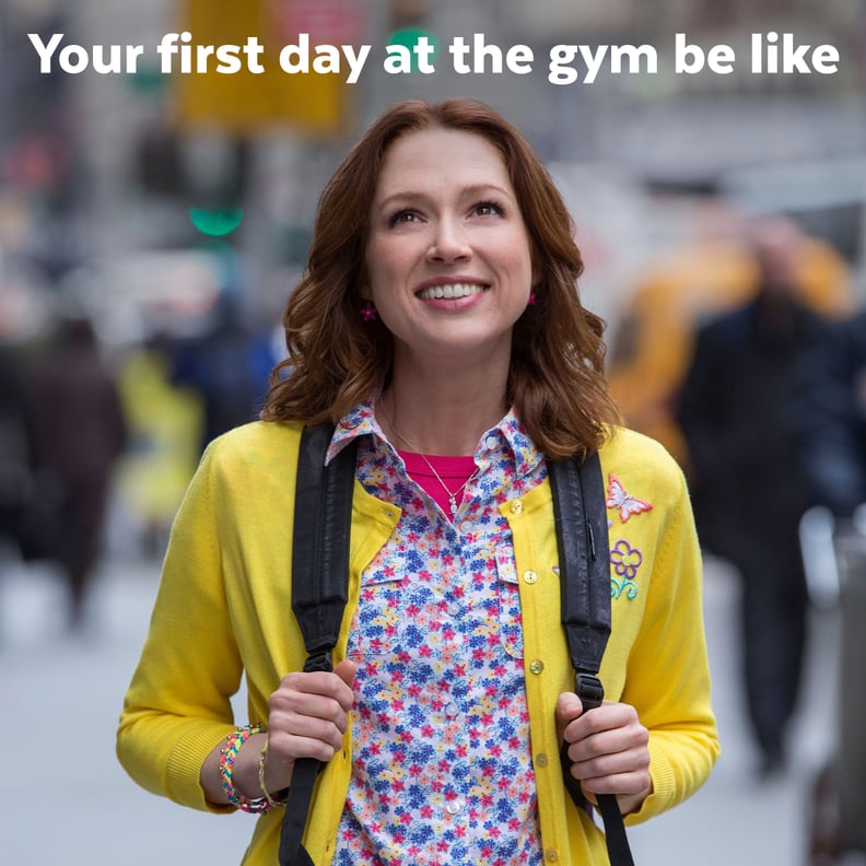 You signed up for a gym membership and are feeling great.