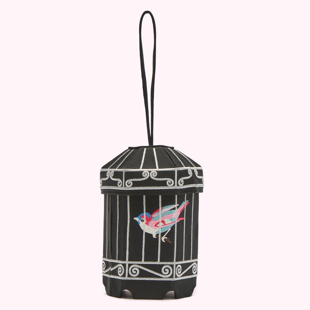 Lulu Guinness Black Birdcage Collectibles Clutch Bag