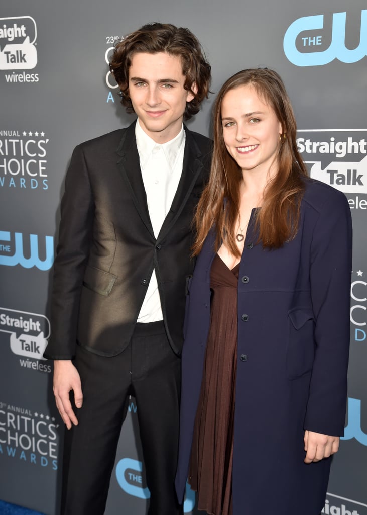 Timothée and Pauline Chalamet at the 2018 Critics' Choice Awards