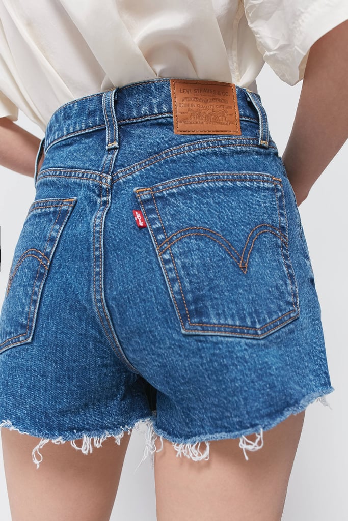 best denim shorts for apple shape