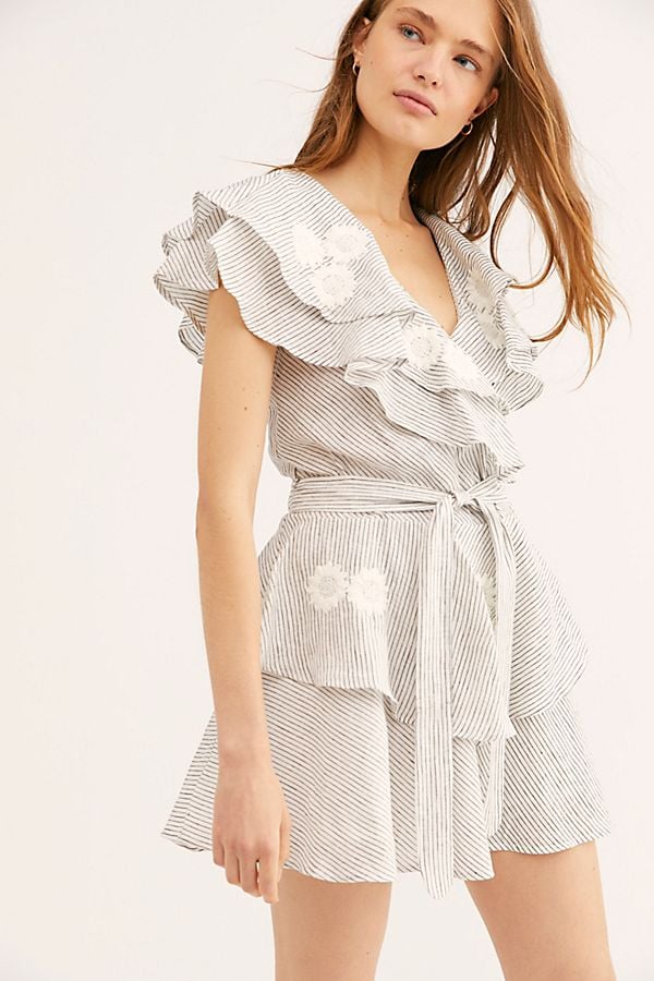 Innika Choo Pi Furlunche Wrap Dress | Best Linen Dresses | POPSUGAR ...