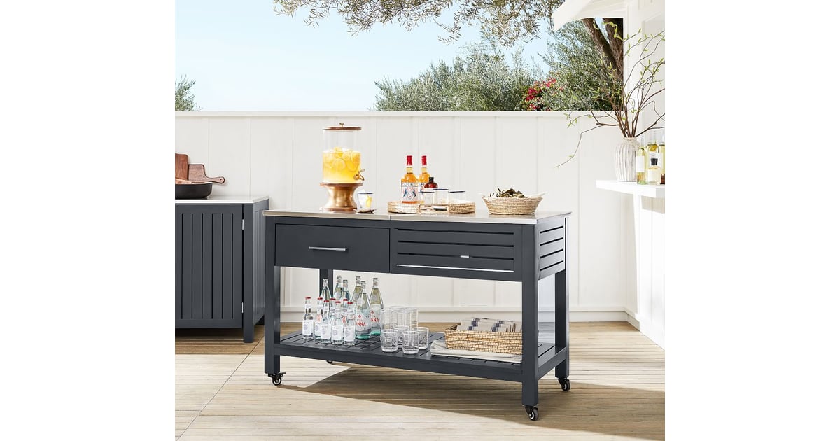 Pottery Barn Indio Metal Outdoor Kitchen Island The Best Outdoor