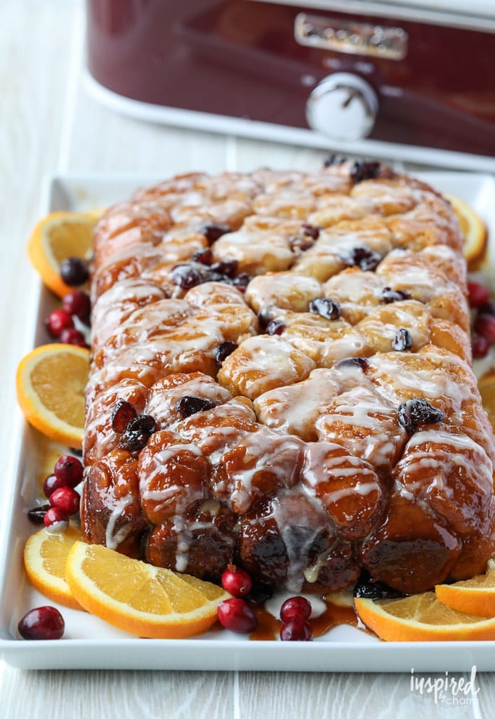 Slow Cooker Cranberry Orange Monkey Bread
