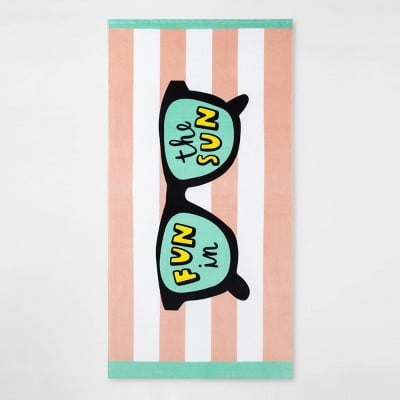 Fun in the Sun Sunglass Beach Towel