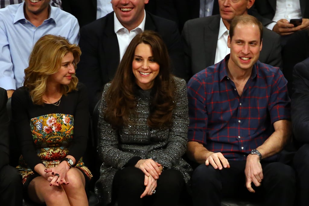 Prince William and Kate Middleton at Brooklyn Nets Game