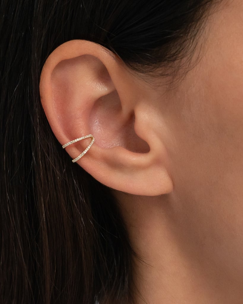 Zoe Lev Double Diamond Ear Cuff