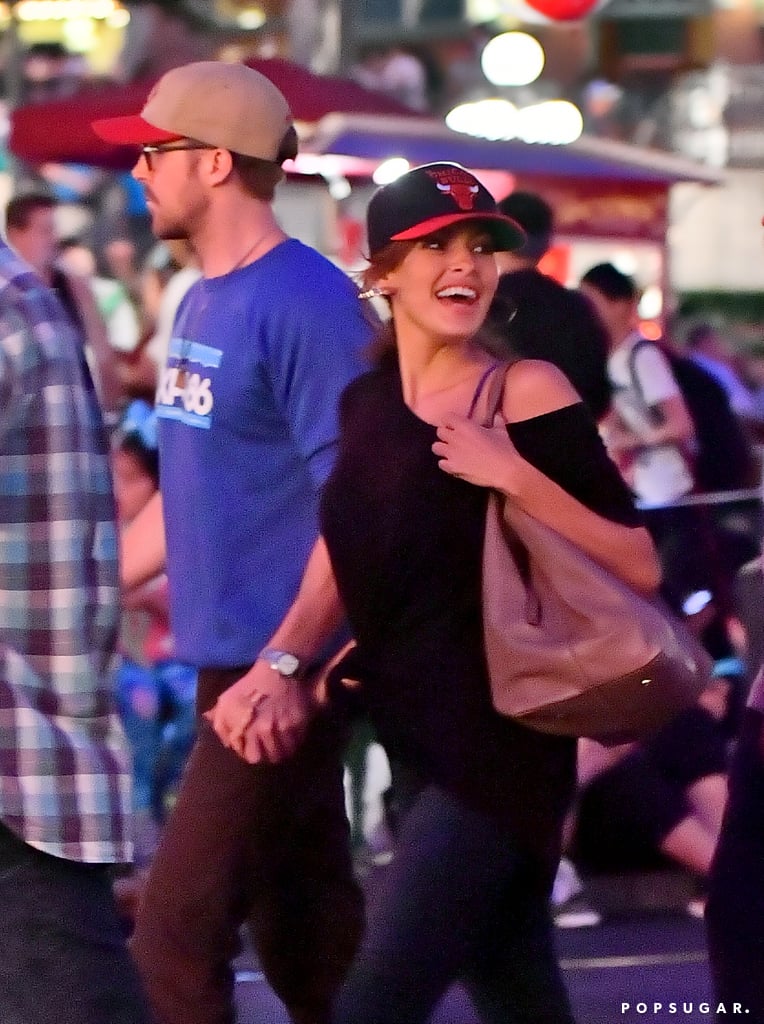 Ryan Gosling and Eva Mendes at Disneyland August 2017