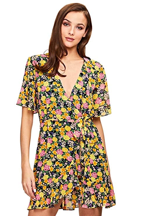 Milumia Floral Wrap Dress