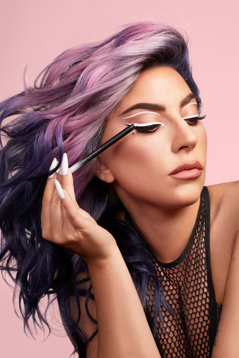 Lady Gaga Wearing  Haus Laboratories Eye-Dentify Gel Pencil Eyeliner