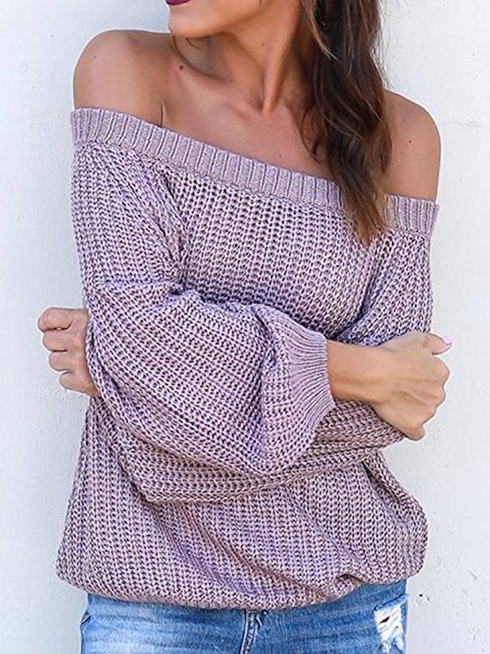 Beautife Off-the-Shoulder Sweater