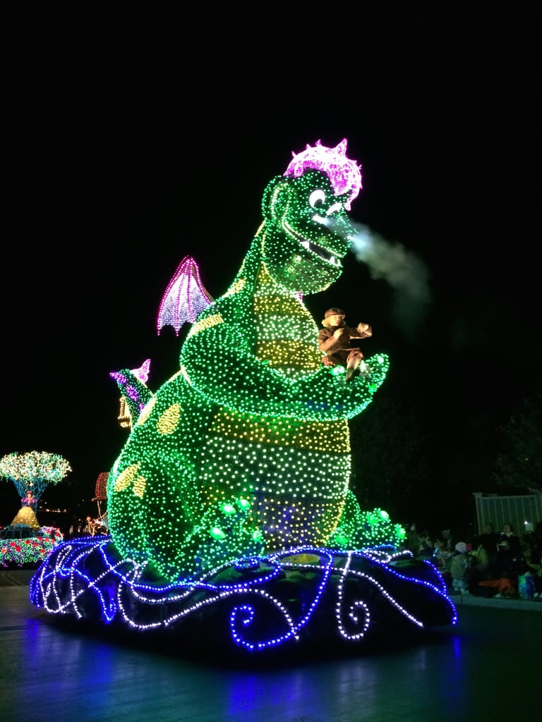 Another photo of the DreamLights parade — Puff the Magic Dragon!