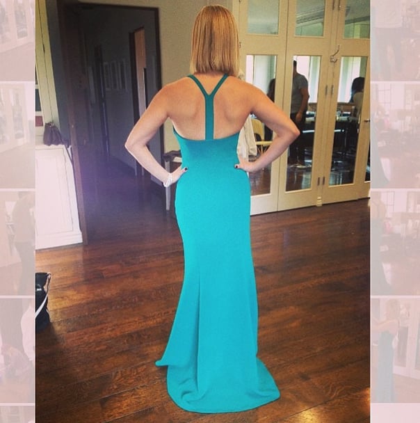 Teal and toned, Reese Witherspoon stunned in her Calvin Klein design.
Source: Instagram user lesliefremar