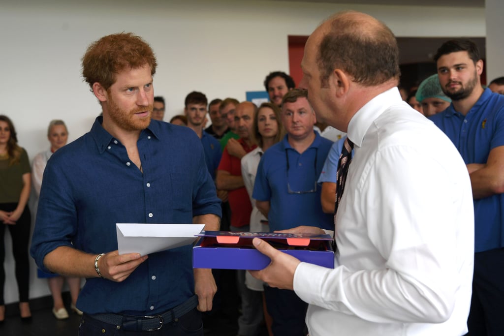 Prince Harry Visiting the Haribo Factory in Castleford 2017