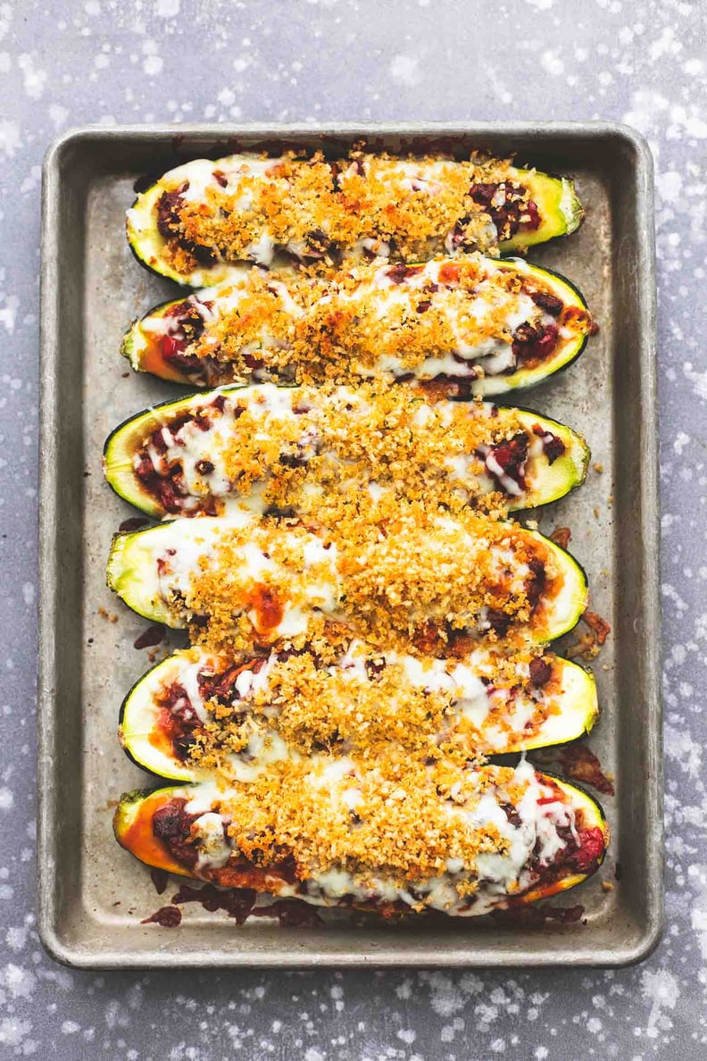 Healthy Italian Stuffed Courgette Boats