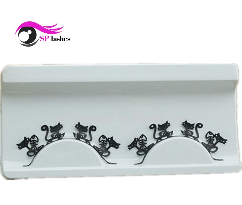 Private Label Cat and Fish Style Paper Lashes Paper False Eyelashes