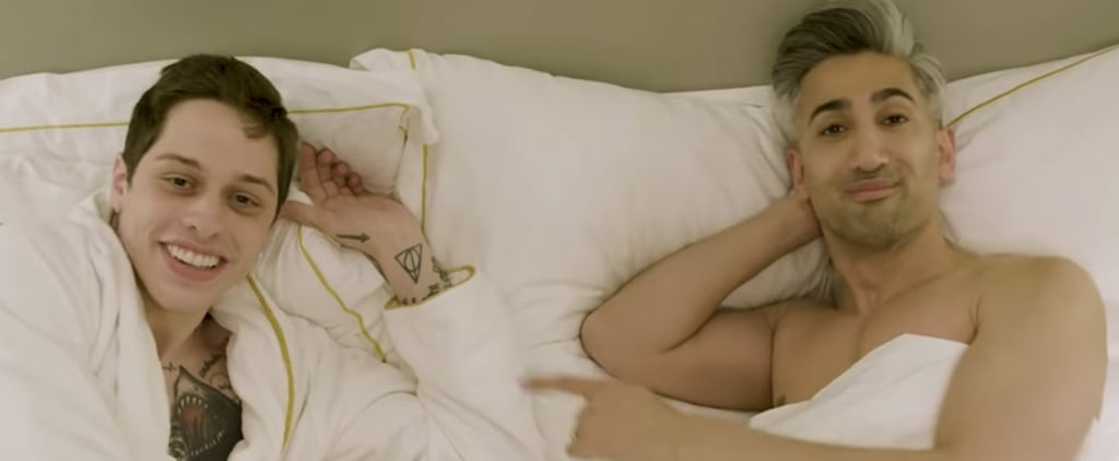Oops! Pete Davidson Nearly Ruins His Tan France Makeover With a Bacon Cheeseburger and Fries