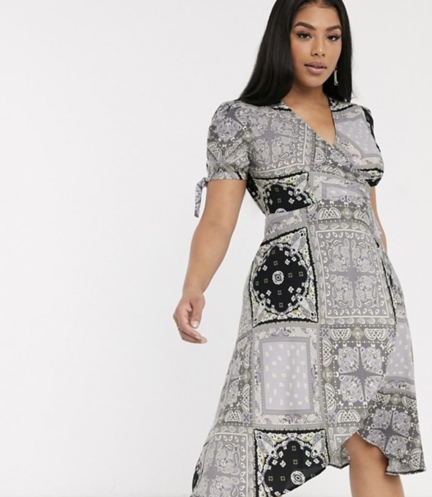 ASOS AX Paris Plus Wrap Dress | Cardi B's Bandana-Print Minidress and ...