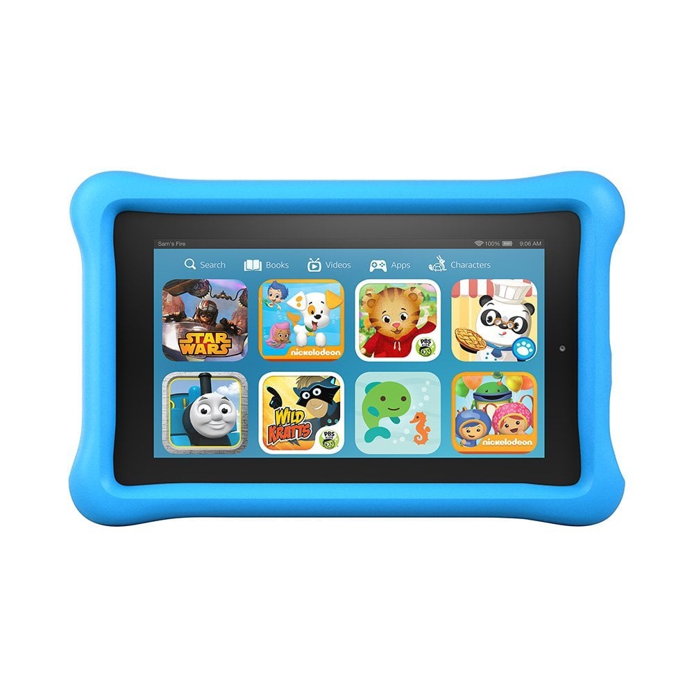 Fire 7 Kids Edition Tablet With Blue Kid-Proof Case 16GB