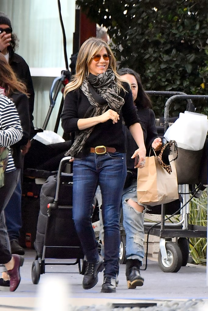 Jennifer Aniston's Aviator Sunglasses April 2019