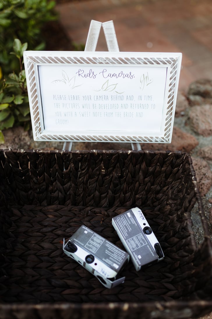 Another creative idea is to provide disposable cameras for each guest